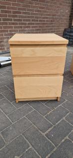 2x in goede staat IKEA MALM kastjes met 2 lades!, Huis en Inrichting, Kasten | Ladekasten, Ophalen, Gebruikt, 1 of 2 laden, 50 tot 100 cm
