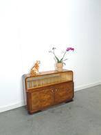 Design Halabala tv meubel met spiegelwand, ART DECO, vintage, Minder dan 100 cm, 25 tot 50 cm, 100 tot 150 cm