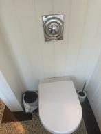 Villeroy & Boch wandcloset + bedieningsplaat – compleet set, Ophalen of Verzenden, Gebruikt, Chroom, Toilet