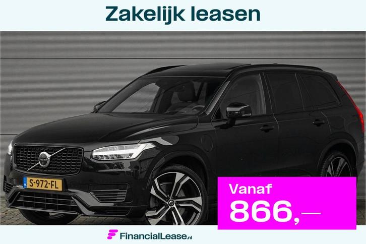 Volvo XC90 2.0 T8 Recharge AWD R-Design Pano HUD B&W Trekhaa, Auto's, Volvo, Bedrijf, Lease, Financial lease, XC90, 360° camera