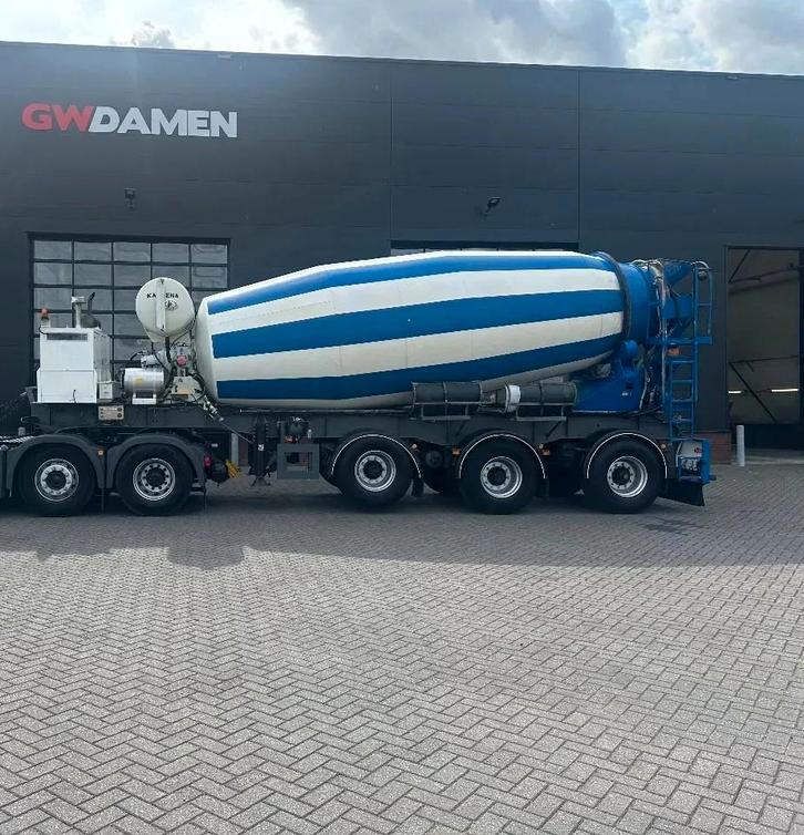 Kwb Mixeroplegger 15 m3 (bj 2001), Auto's, Vrachtwagens, Particulier, Te koop, ABS, Aanhangers en Opleggers, Overige brandstoffen