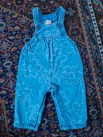 ZGAN gave Hema Tuinbroek denim bloemen Maat 74, Broekje, Jongetje of Meisje, Ophalen of Verzenden, Zo goed als nieuw