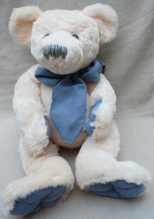 Witte beer van Sunkid (ca. 42 cm. lang), Verzamelen, Beren en Cherished Teddies, Zo goed als nieuw, Stoffen beer, Overige merken