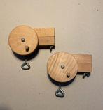 Handwerk Houten Klem-Katrollen, Ophalen of Verzenden, Nieuw, Materiaal