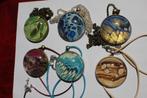 glazen hangers met acryl gietsel  cabochon (5 euro per stuk), Overige materialen, Nieuw, Ophalen of Verzenden, Overige kleuren