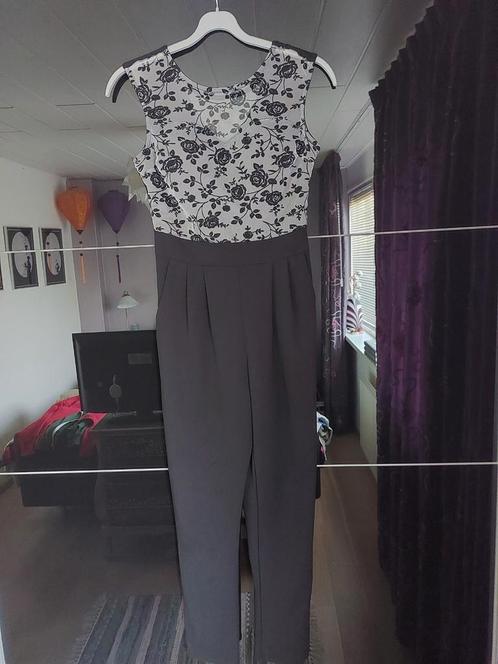 ITALIAANS DESIGN GALAPAK van BLU ROYAL PRONTO MODA maat S/M, Kleding | Dames, Jumpsuits, Zo goed als nieuw, Maat 38/40 (M), Zwart