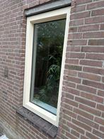 Crème wit raamkozijn - 143x77 cm. HR+ glas, Doe-het-zelf en Verbouw, Glas en Ramen, Gevelraam of Ruit, Gebruikt, Minder dan 80 cm