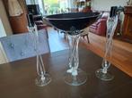 Elegant Kristallen Tafelstuk met Vaas en Kandelaars, Ophalen of Verzenden