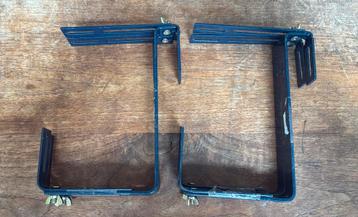 Nieuwe stevige metalen verstelbare balkonhaken 24x9 cm 2 st. beschikbaar voor biedingen