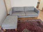 Sofa Comfortabele 2.5-zits bank Grey + pouf, Huis en Inrichting, Banken | Sofa's en Chaises Longues, Ophalen, Gebruikt, Tweepersoons