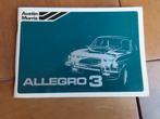 Instructieboek Austin Allegro 3 1980, nieuwstaat!, Ophalen of Verzenden