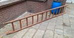 Houten lader, Doe-het-zelf en Verbouw, Ladders en Trappen, Ophalen, Zo goed als nieuw, 2 tot 4 meter