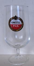 Amstel Pils Bierglas op voet, Ophalen of Verzenden, Gebruikt, Glas of Glazen, Amstel