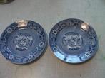 Antiek 2 bordjes Teadrinker, Societe Ceramique, Ophalen of Verzenden