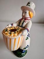 Vintage Deens Aluminia Bloemenvaasje Mannetje Hoed Jaren 40, Ophalen of Verzenden