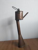 Antieke koperen oliekan – smeeroliekannetje met lange tuit, Ophalen of Verzenden