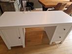 Wit bureau Ikea Hemnes, Huis en Inrichting, Bureaus, Ophalen, Zo goed als nieuw