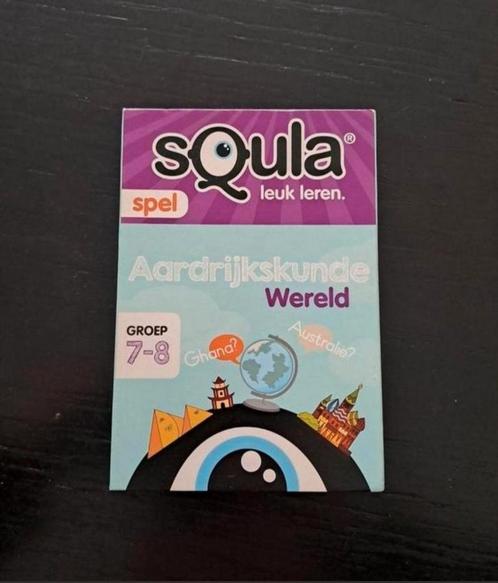 Squla kwartet aardrijkskunde wereld groep 7-8 OMSCHRIJVING, Hobby en Vrije tijd, Gezelschapsspellen | Kaartspellen, Zo goed als nieuw