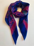 Prachtige SHAWL met folklore print jaren 70 stijl Boho, Ophalen of Verzenden, Zo goed als nieuw, Sjaal