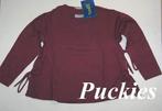 Maat 122/128 Toff longsleeve aubergine NIEUW (7920) a, Kinderen en Baby's, Kinderkleding | Maat 122, Meisje, Ophalen of Verzenden