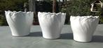 BIJNA GRATIS! Vintage TIRSCHENREUTH 3 witte vazen Model ALT, Wit, Aardewerk of Porselein, Ophalen of Verzenden, Zo goed als nieuw