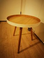 Bijzettafeltje, Huis en Inrichting, Tafels | Bijzettafels, Minder dan 55 cm, Gebruikt, Rond, Ophalen