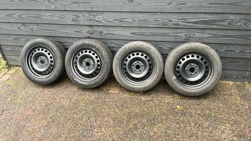 4X winterbanden met stalen velg 5J 12 205/55R17 91H, Auto diversen, Auto-accessoires, Gebruikt, Ophalen