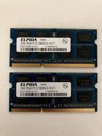 2 x Elpida 4Gb geheugen, Gebruikt, 4 GB, Ophalen of Verzenden, Laptop