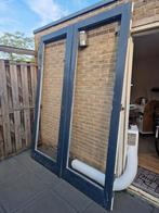 Hardhouten tuindeuren, Ophalen, Gebruikt, Deurkozijn, 150 tot 225 cm