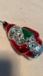 Vintage antieke kerstbal, kerstman rood, Diversen, Kerst, Ophalen of Verzenden, Zo goed als nieuw