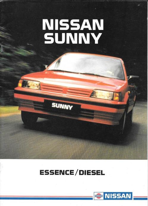NISSAN SUNNY 1987, Boeken, Auto's | Folders en Tijdschriften, Zo goed als nieuw, Nissan, Ophalen of Verzenden