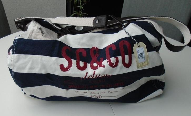TAS REISTAS SHOPPER SC & CO BLAUW NIEUW, Sieraden, Tassen en Uiterlijk, Tassen | Reistassen en Weekendtassen, Nieuw, Blauw, 40 tot 60 cm