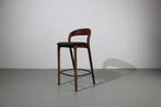 Artisan Neva Light bar chairs, 65 cm, walnoot, zwart leer, Huis en Inrichting, Stoelen, Ophalen, Zwart, Nieuw, Hout