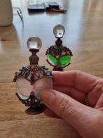 Vintage Parfumflesjes met Kristallen Stop, Antiek en Kunst, Antiek | Glas en Kristal, Ophalen