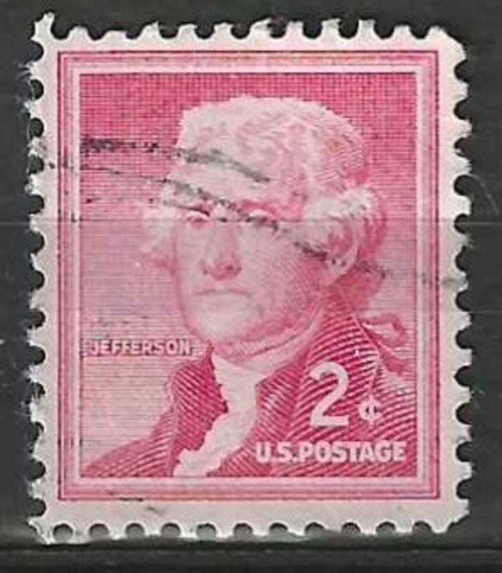 USA 1954 - Yvert 588 - Thomas Jefferson (ST), Postzegels en Munten, Postzegels | Amerika, Gestempeld, Noord-Amerika, Verzenden
