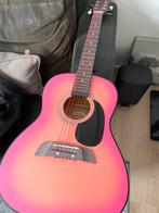 Mooie roze gitaar - incl rugtas!, Muziek en Instrumenten, Snaarinstrumenten | Gitaren | Akoestisch, Ophalen of Verzenden, Zo goed als nieuw