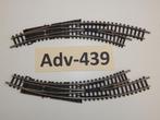 Adv-439 N Spoor Gebogen Wissels 14956/57 Minitrix, Gebruikt, Gelijkstroom, Trix, Rails