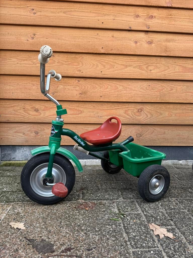 Italtrike driewieler met duwstang, Ophalen, Gebruikt, Duwstang