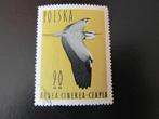 Postzegel Vogel: Blauwe Reiger uit Polen, Ophalen of Verzenden, Gestempeld, Dier of Natuur