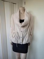 Stefanel vest wolblend alpaca ecru maat M, Ophalen of Verzenden, Zo goed als nieuw, Maat 38/40 (M), Beige