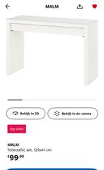 MALM toilettafel, Huis en Inrichting, Tafels | Kaptafels, Ophalen of Verzenden, Zo goed als nieuw, 50 tot 100 cm, Minder dan 100 cm