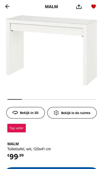 MALM toilettafel - afbeelding 1