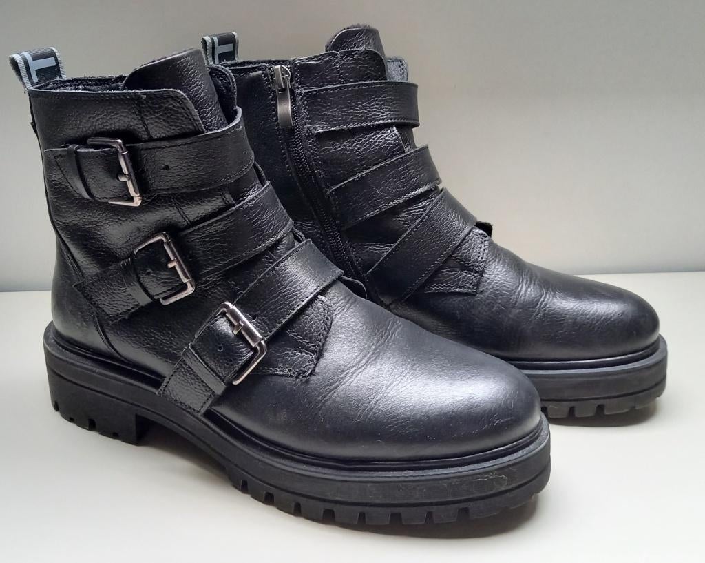 ZGAN!!  Zwarte leren bikerboots van Twoday maat 39, Kleding | Dames, Schoenen, Twoday, Zwart, Lage of Enkellaarzen, Ophalen of Verzenden