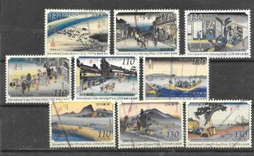 Japan kavel gestempelde zegels Int. Letter Writing Week beschikbaar voor biedingen