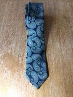 Vintage stropdas, paisley motief 100% zijde. Groen, blauw, Ophalen of Verzenden, Zo goed als nieuw