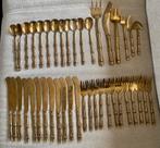Messing bestek bestekset lepels bamboe faux bamboo, Ophalen of Verzenden