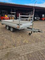 Hapert tandemasser plateauaanhanger 305x160cm bakmaat, Auto diversen, Aanhangers en Bagagewagens, Ophalen, Gebruikt, ., Hapert