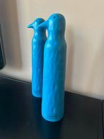 IKEA pinguïn  2 beelden keramiek Katarina Brieditis blauw, Ophalen of Verzenden, Zo goed als nieuw