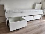 IKEA SLÄKT
Bedframe met 3 opberglades, wit, 90x200 cm, Ophalen