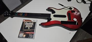 Guitar Hero Gitaar + Guitar Hero 5 (Wii) beschikbaar voor biedingen